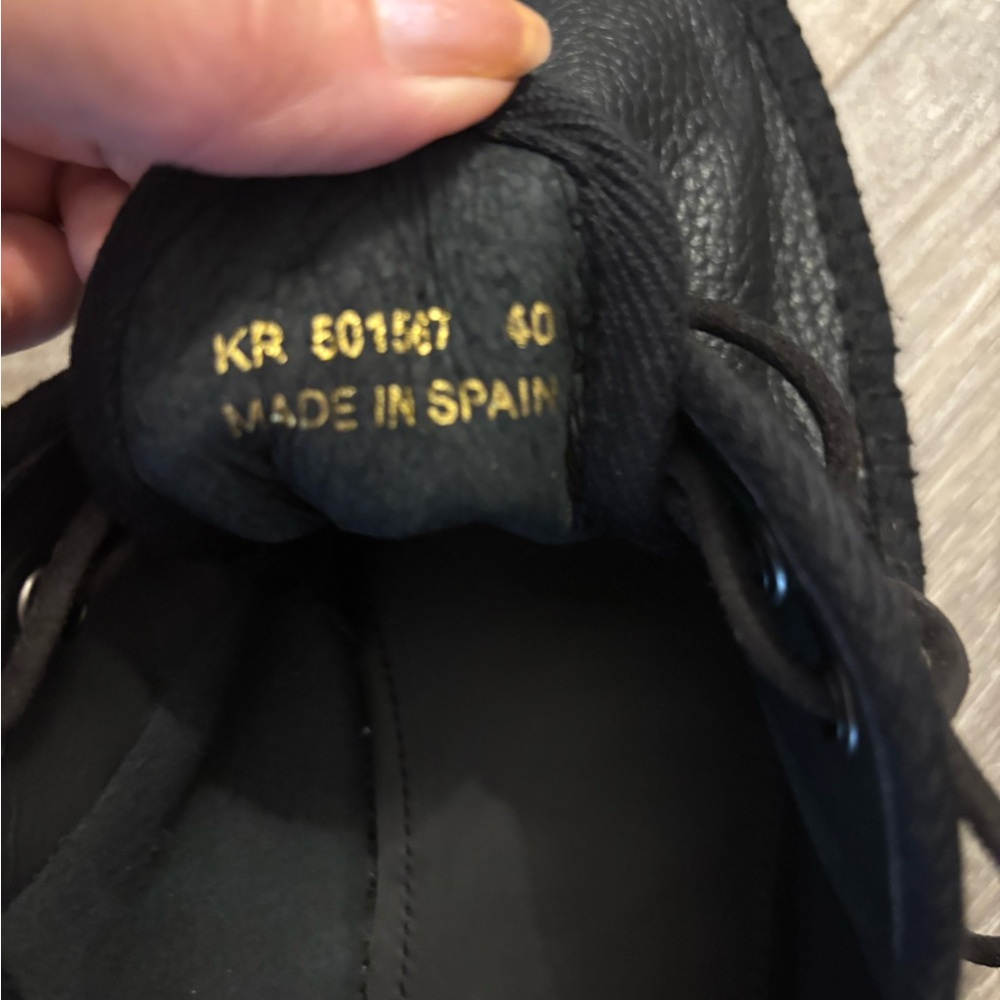 Saint Laurent Black Leather Men's Shoes Sz 40 EU Sz 7 US New - Picture 13 of 16